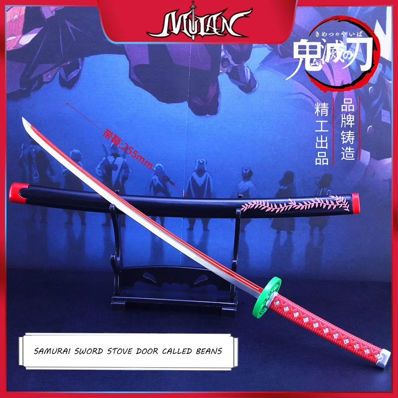 Demon Slayer Sabers Kamado Nezuko Nichirin Blade Alloy Katana Sword Japanese Anime Weapon Model Toys for Kids Peripherals Gifts demon slayer sword kaigaku pen swords nichirin blade anime knife katana keychain weapon model toys for kids boys christmas gift