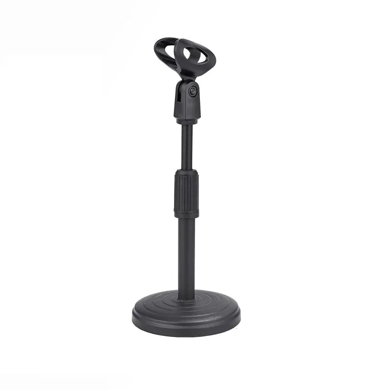 Desktop Microphone Stand Upgraded Adjustable Table Mic Stand with Base Micro Microphone Holder Mic Clip for Podcasts Singing microphone stand