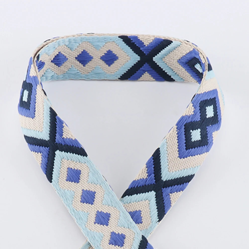 Ribbon Decoration Ribbon Supplies Webbing Craft Supplies 1/2/5Yards 38mm Ribbon BeltBag Parts Rhombus Vintage Woven Decorative Ethnic Multicolor Handbag Strap Jacquard Webbing