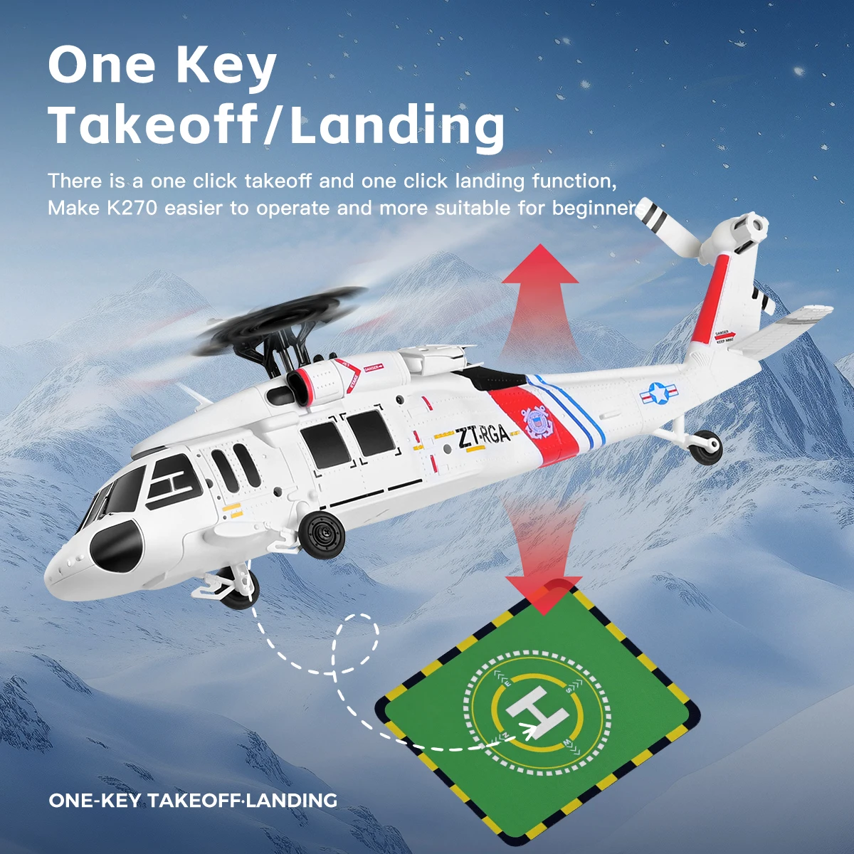 Wltoys K170-K270 UH-60L 2.4G 4CH 6-Axis Gyro Brushless Motor