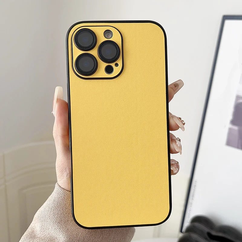 Funda IPhone 11 Pro Max - Cuero Sintético Delgado, Antideslizante, Protección Bordes Elevados