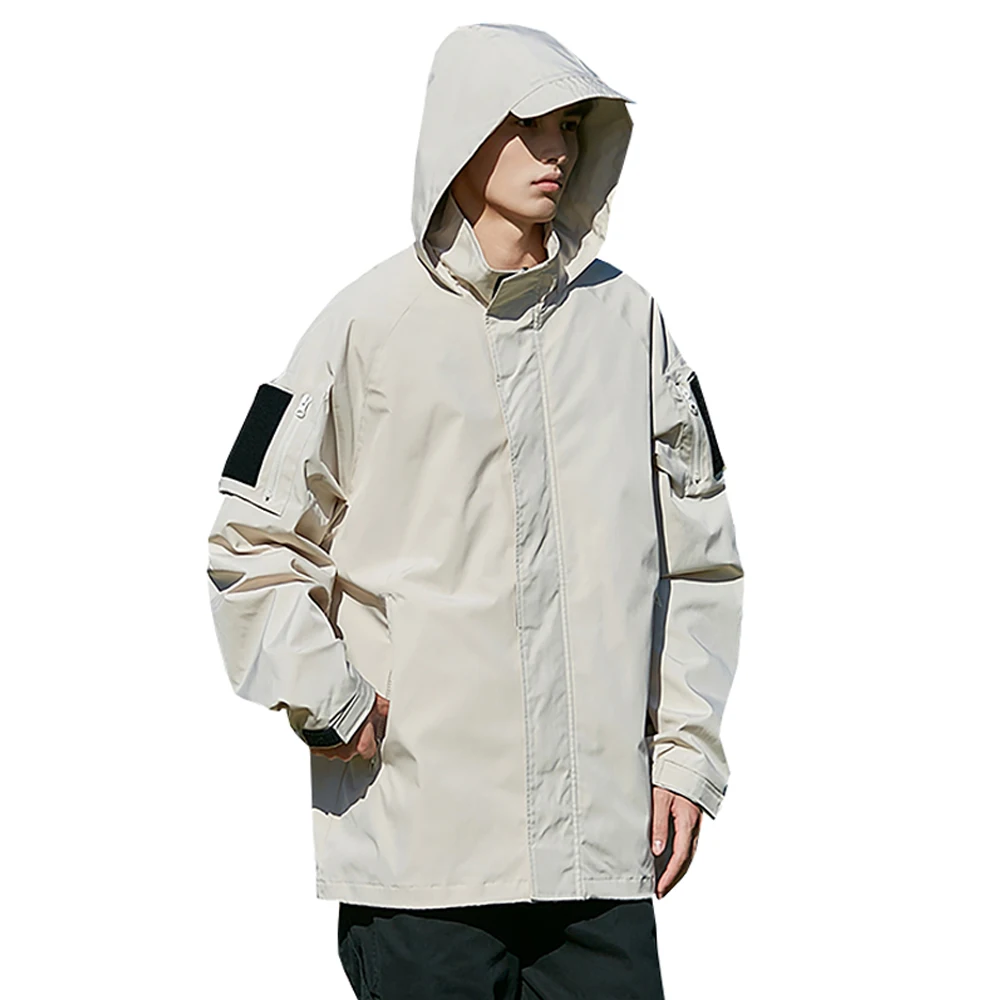 2024 Men's Jacket Waterproof  Jacket Coat Outdoor Hooded Male Spring Jacket Windbreak Autumn Male Coat Fashion Mens Clothing