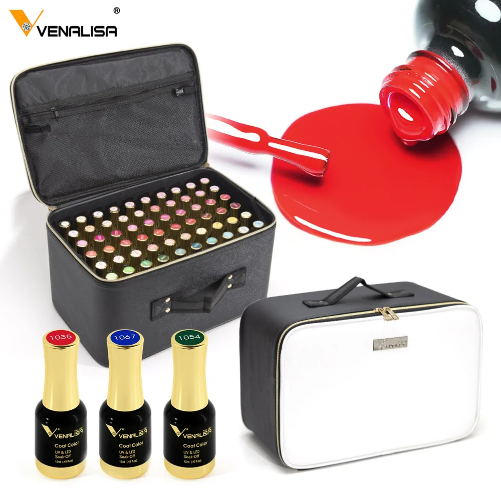 Hard Gel Set|venalisa 36/60 Colors Gel Nail Polish Set With  Base&top&palette - Uv/led Cured