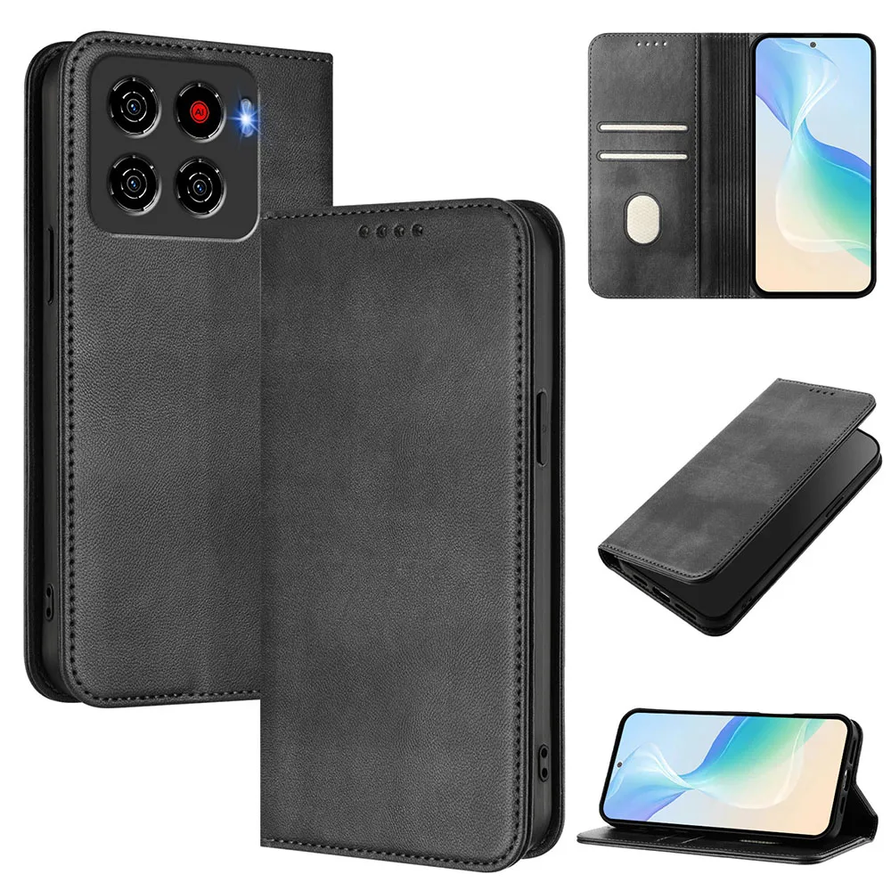 Premium Magnetic Wallet Flip Leather Phone Case - Sleek and Durable Back Cover