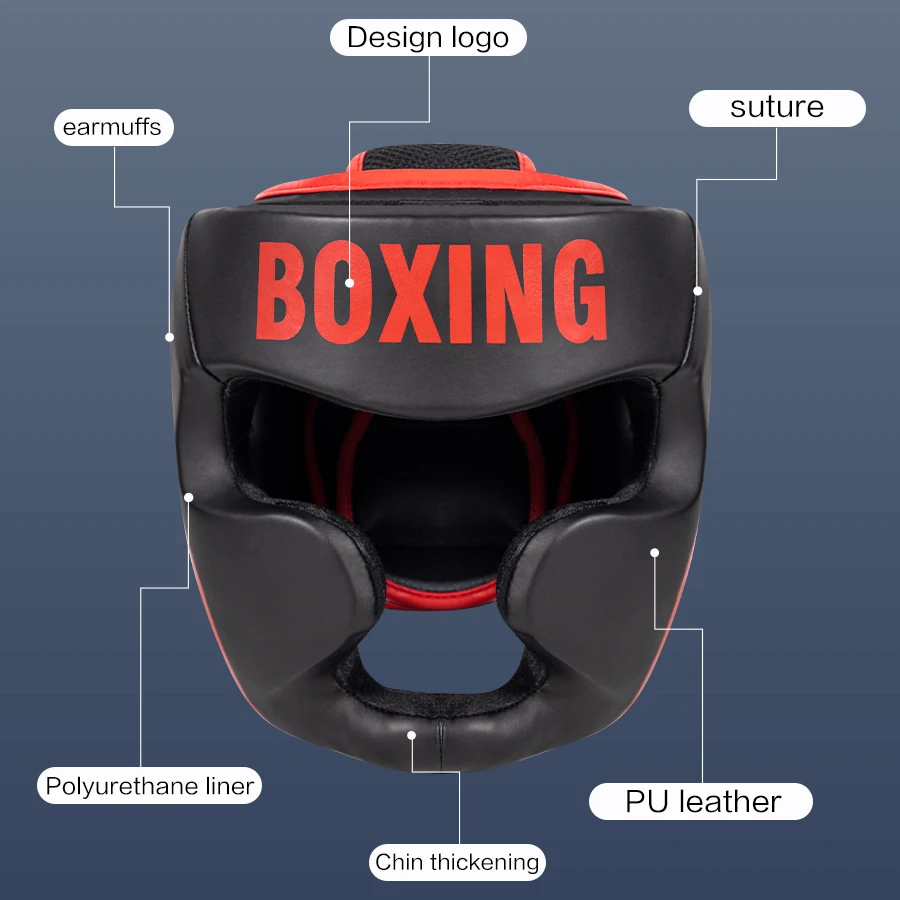 Leather Boxing Helmet 3