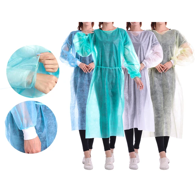 Isolation Gown Disposable Gowns - Waterproof Full Coverage Protection Neck  Waist Ties YIDERBO in Bahrain | Whizz Gowns