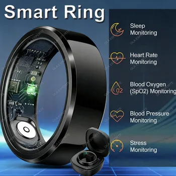 2026 New Smart Ring Heart Rate Blood Pressure Sleep Monitoring Motion Tracking IP68 Waterproof Men Women Smart Ring Holiday Gift 1