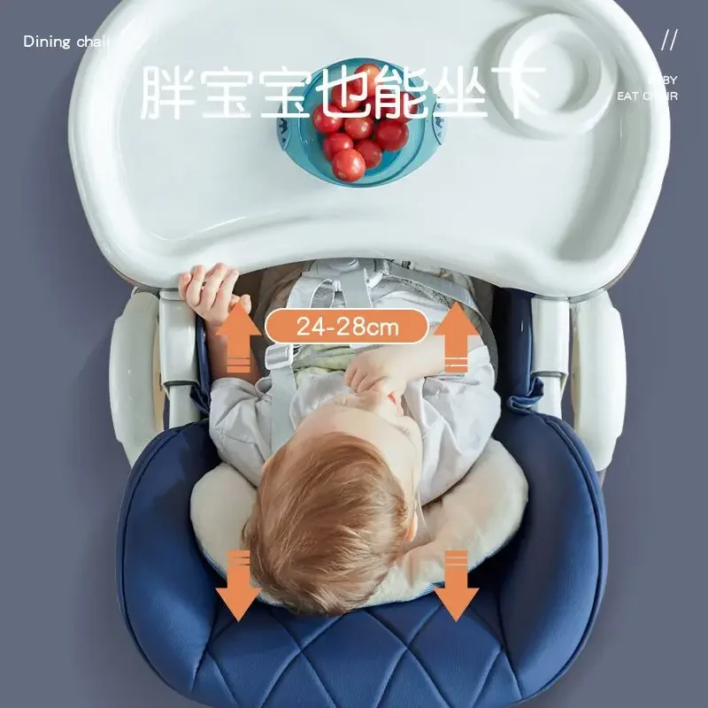 Portable Foldable Baby Dining Chair Home Cartoon Children's Dining Chair Is Available for Sitting or Lying Down