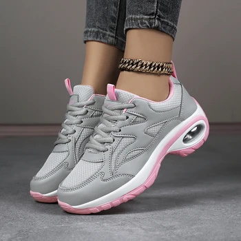 Shoes for Women Sneaker Air Cushion Casual Walking Shoes Wedges Wedges Chunky Hiking Woman Sports Shoes Light Mesh Breathable 6