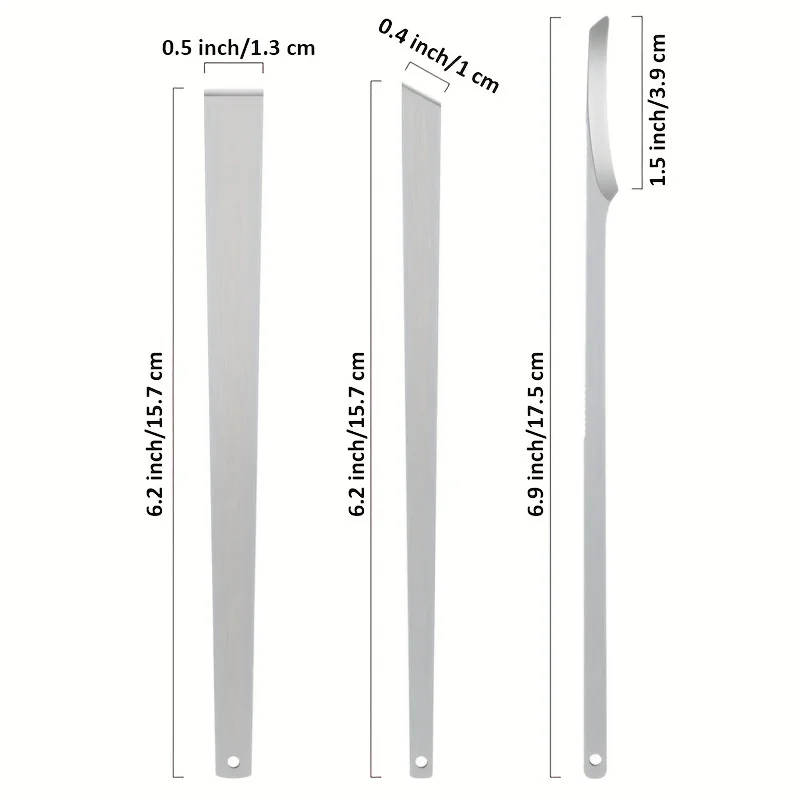 3-Piece Professional Pedicure Set Stainless Steel Foot Care Tools for Ingrown Toenail Removal