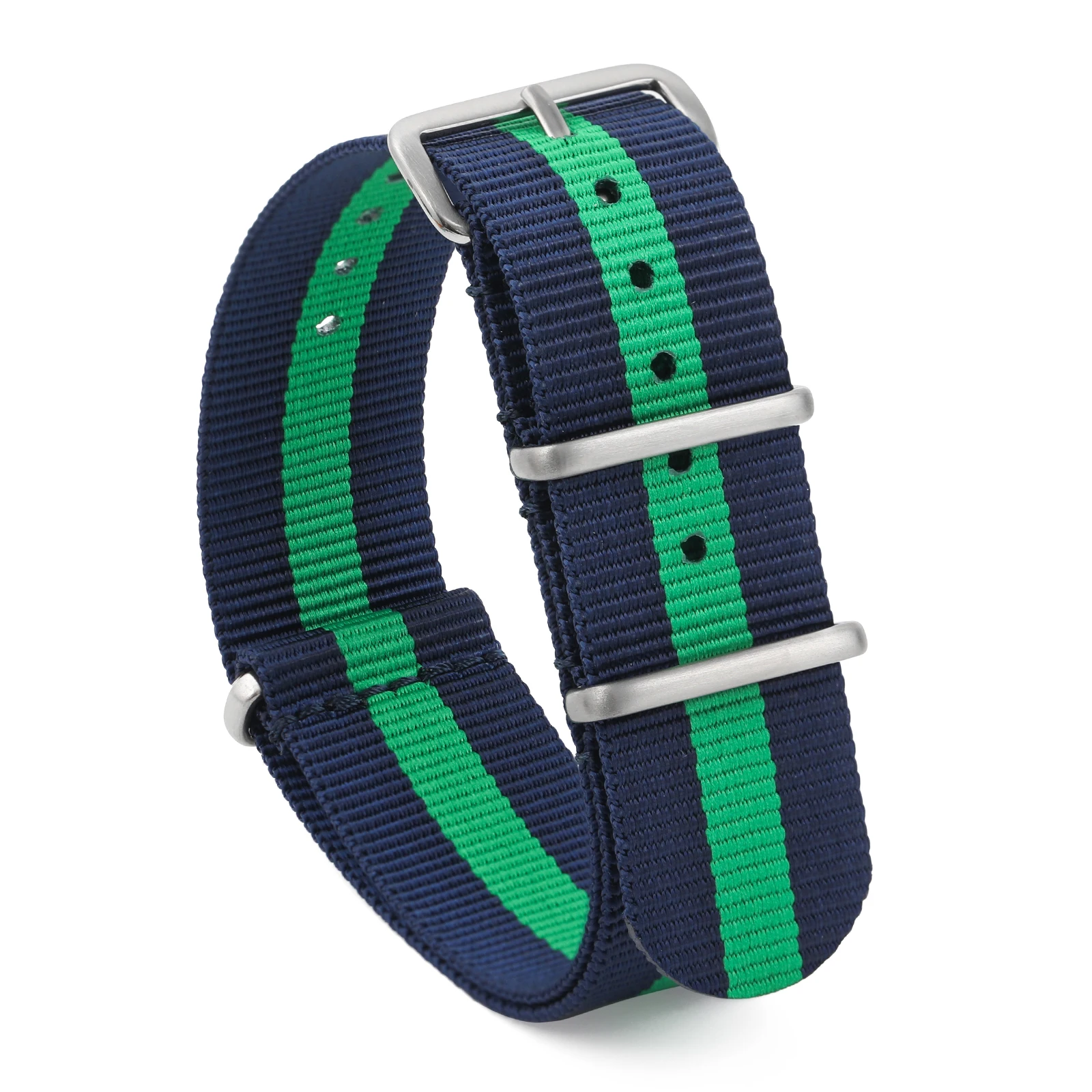 Ribbed Nylon Universal Watchband – Comfortable & Breathable Strap in Multiple Colors for All Sizes