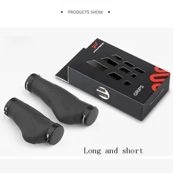 Enhanced Rubber Handlebar Grips for Mountain and BMX Bikes (1 short 1 long)