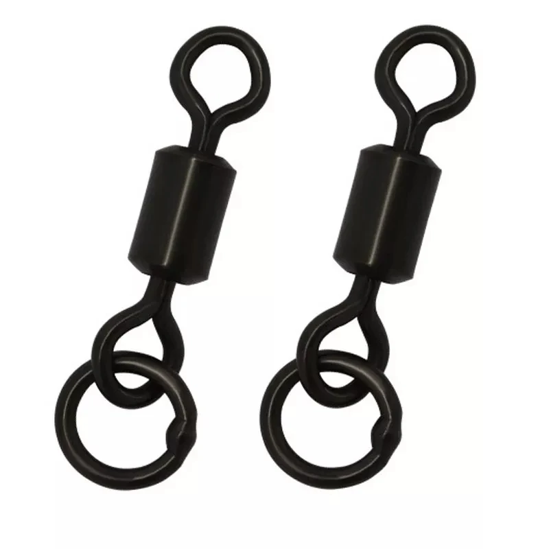 

500 pieces/bag Carp Fishing Swivels with single ring , Carp fishing tackle Freshwater Fishing accessories