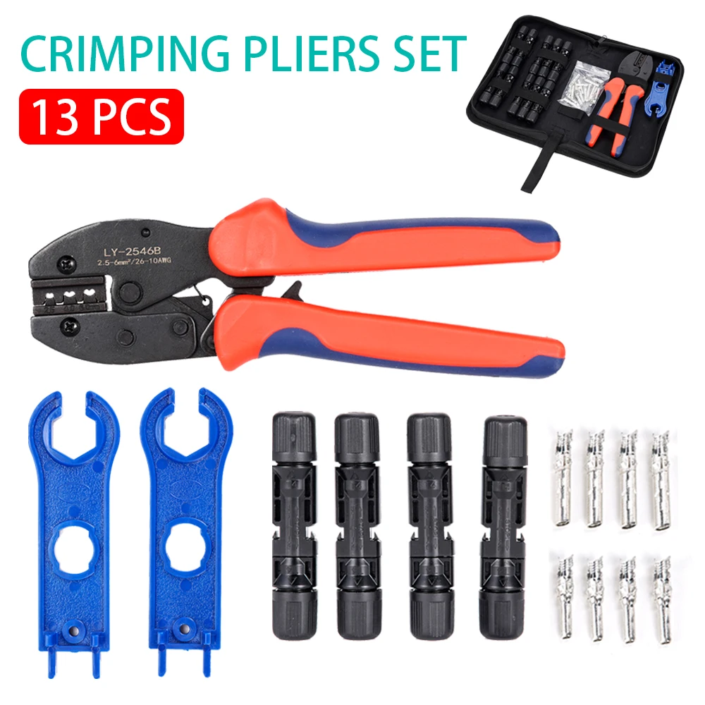 

Crimping Pliers Photovoltaic Crimper Tool S50C Steel Solar Connector For 2.5/4/6.0mm² Connector Fixture