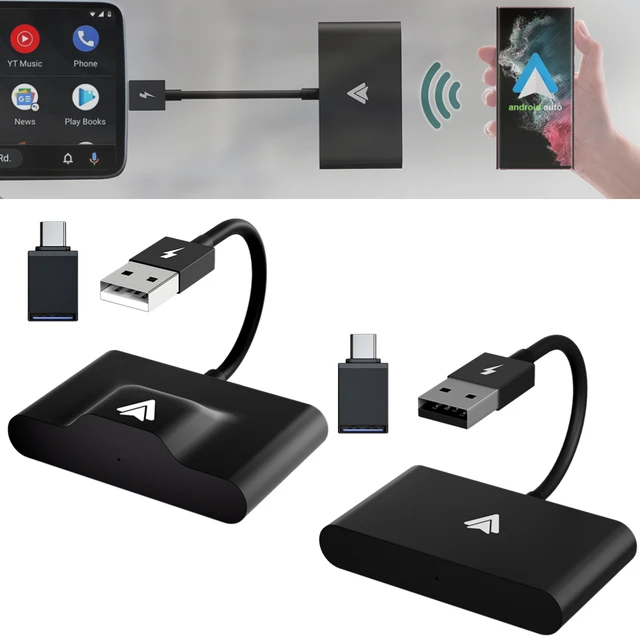 Android Auto Wireless Adapter Plug And Play Wired To Wireless Adapter For Android  Auto 2.4G&5G WiFi Auto Pairing OTA Upgrade - AliExpress