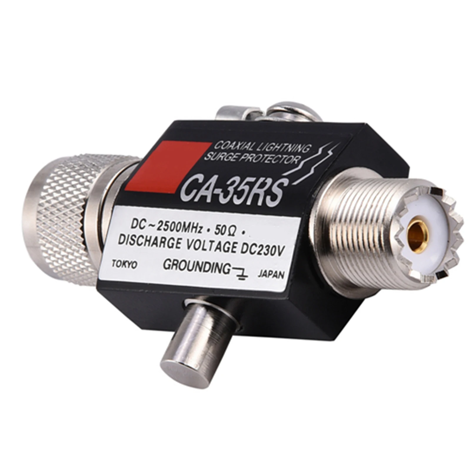 CA-35RS Coaxial Lightning Surge Protector Arrester Male to Female UHF Connector 0-2500MHz 400w 50 ohms