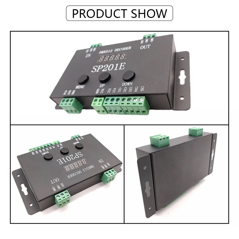 SP201E DMX512 DECODER DC 5-24V DMX Converter Controller