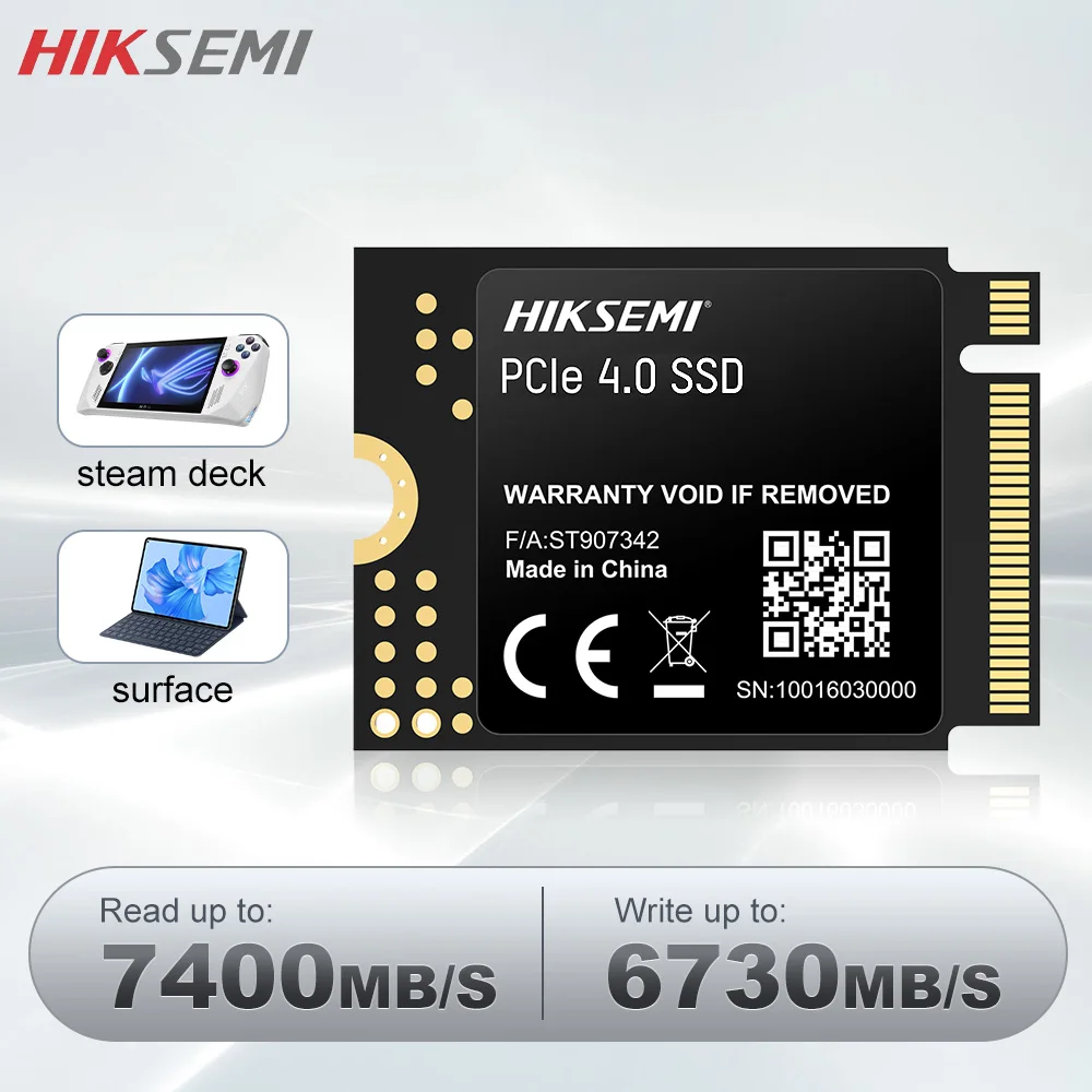 

HIKSEMI 1TB 2 ТБ M.2 SSD 2230 NVMe PCIe Gen 4x4 SSD для Steam Deck ROG FLOWZ13 Surface ProX Laptop Бесплатная доставка