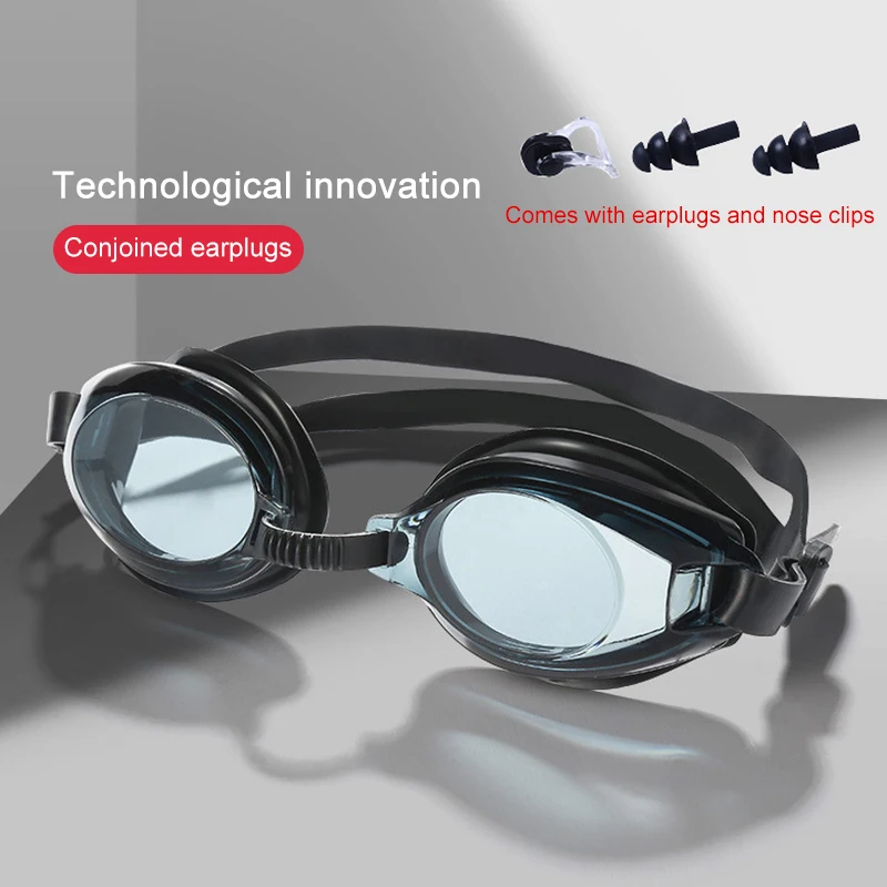 Waterproof Silicone Adjust Swim Pool Eyewear Adults Kids Diving Glasses Swimming Goggles For Men Women Anti-Fog Uv Prescription