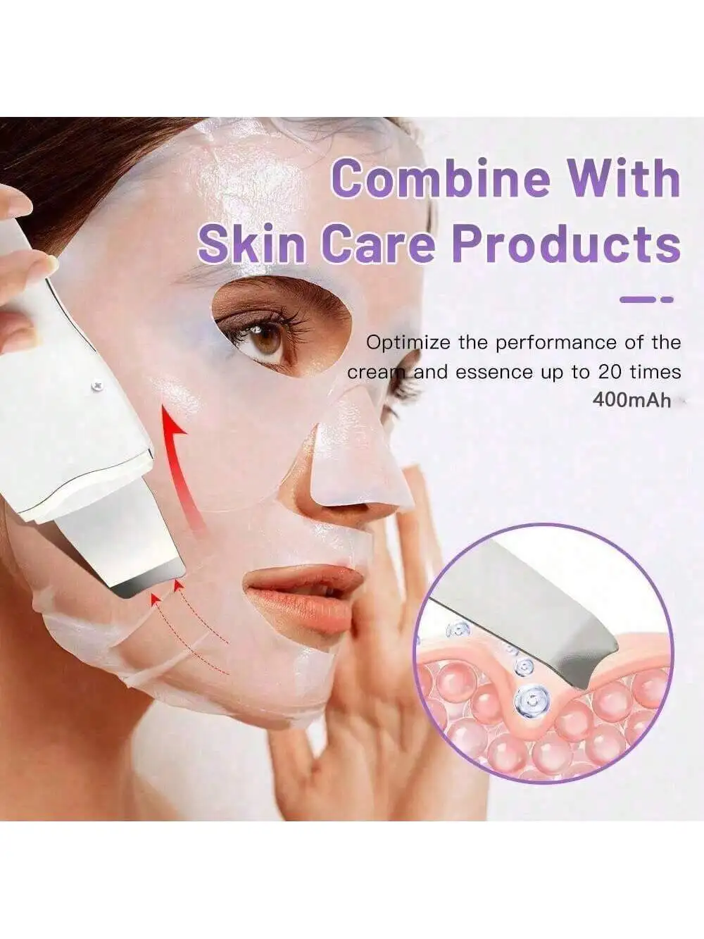 Ultrasonic Skin Scraper Deep Cleaning Facial Machine