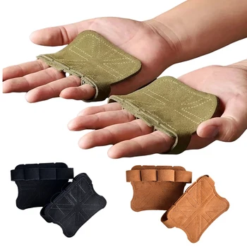Leather Weightlifting Training Gloves 1