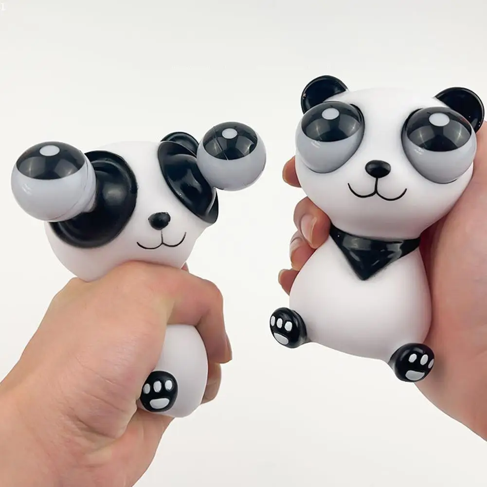 

Cartoon Animal Big Eyes Squeeze Antistress Toy Black White Panda Doll Stress Relief Panda The Toy Slow Rebound Decompression Toy