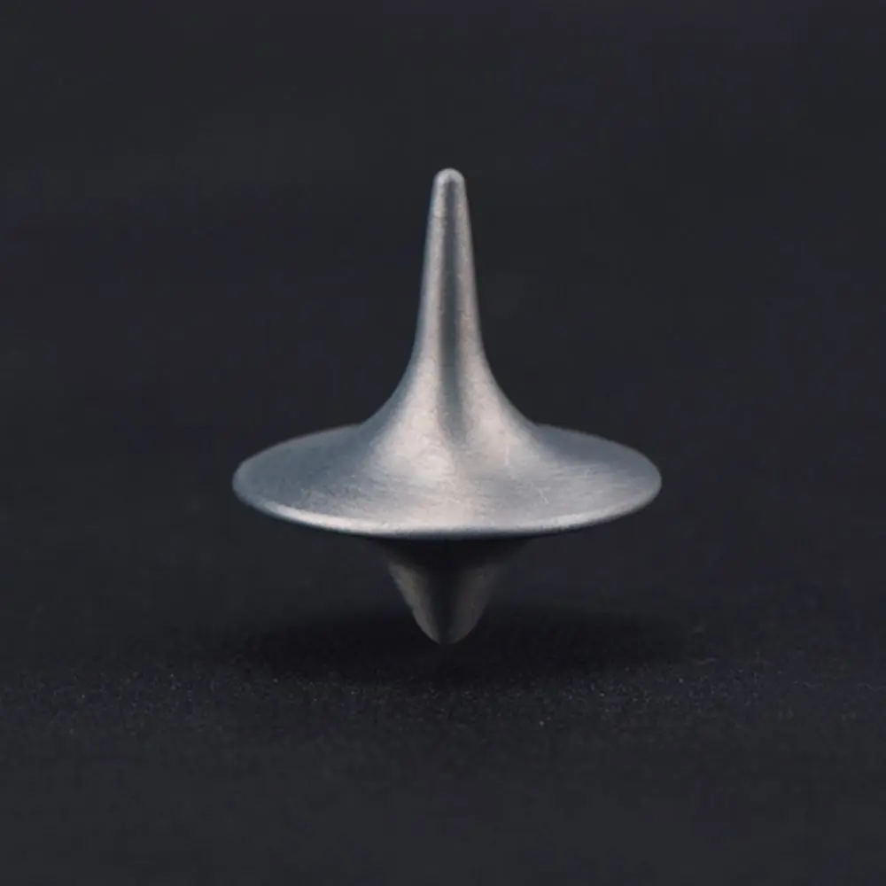 Spinning Top Toy Fun Great Gadgets Beauty 1PC with Kids Totem Zinc Print Movie Metal Stainless Children Between Silver Alloy