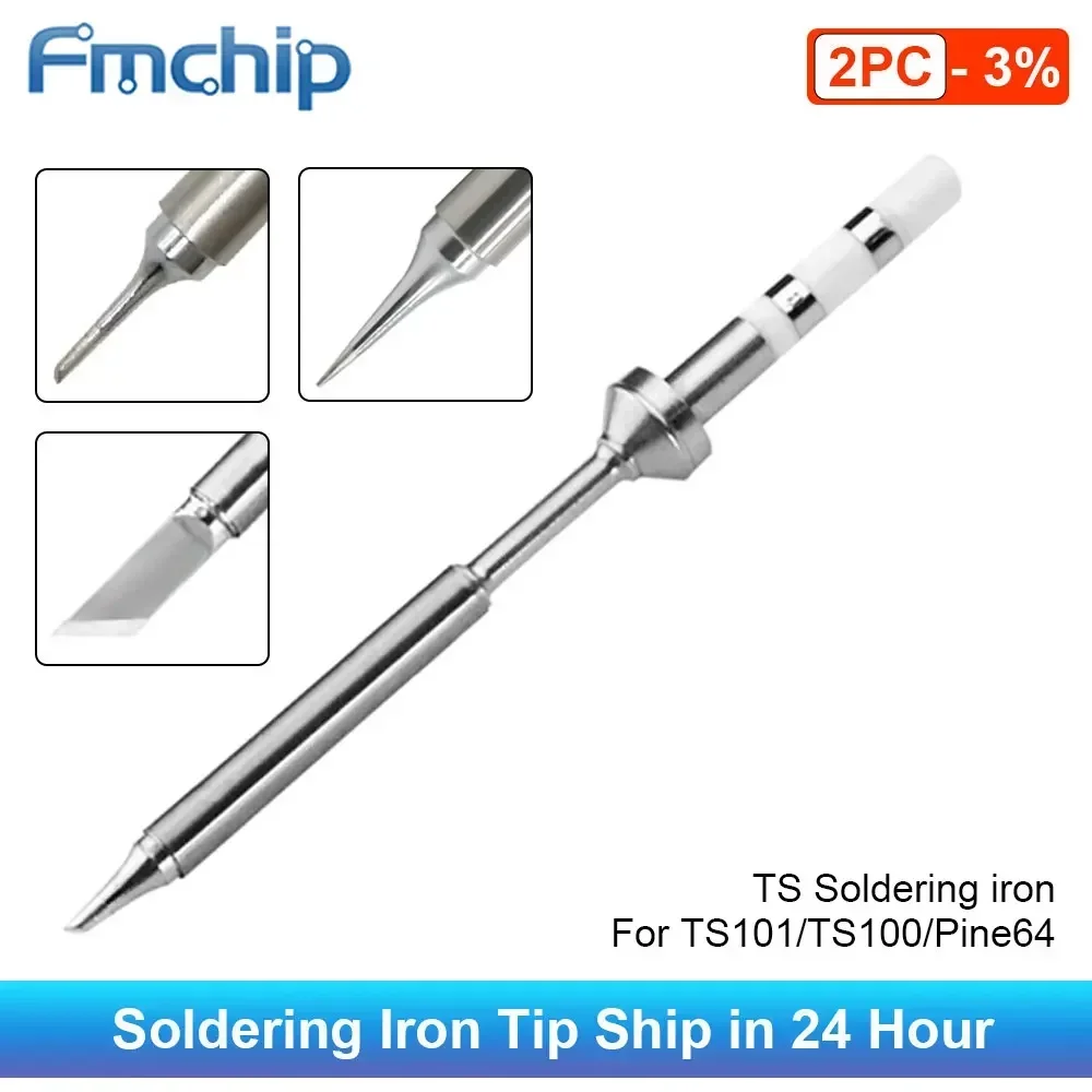 Pine64 TS100 TS101 납땜 인두 팁 교체, Pinecil 전기 납땜 인두 팁 TS 시리즈 BC2 ILS C4 KU 다양한 모델