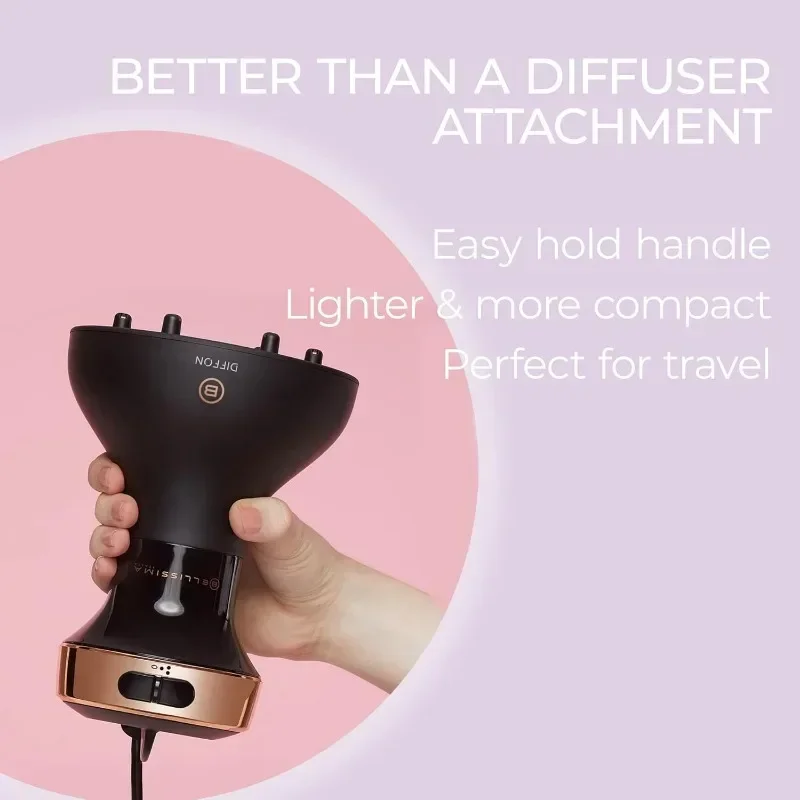 Diffon DF1 5000 Ceramic-Lightweight Diffuser & Curly Hair Dryer with Argan Oil