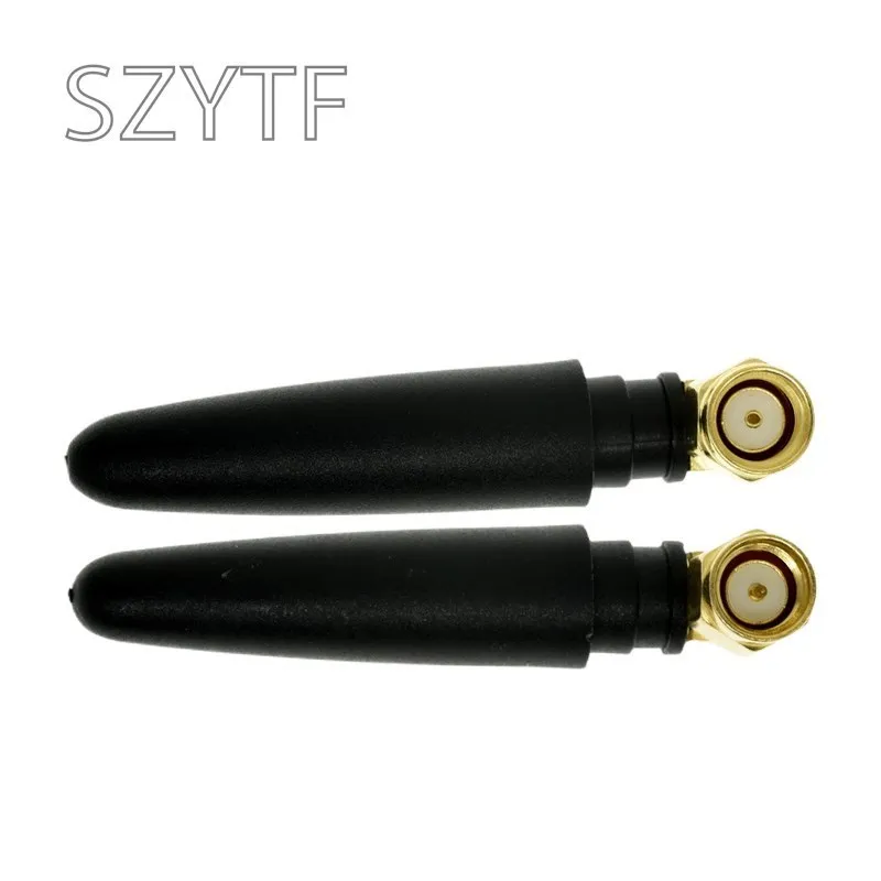 CENXIFJUDZ 2.4ghz 2.4G WiFi Antenna 2dbi SMA Male (Pin) Connector Network Aerial with Mini PCI U.FL to SMA Female WiFi Pigtail RF1.13 Cable 15cm(Pack of 2