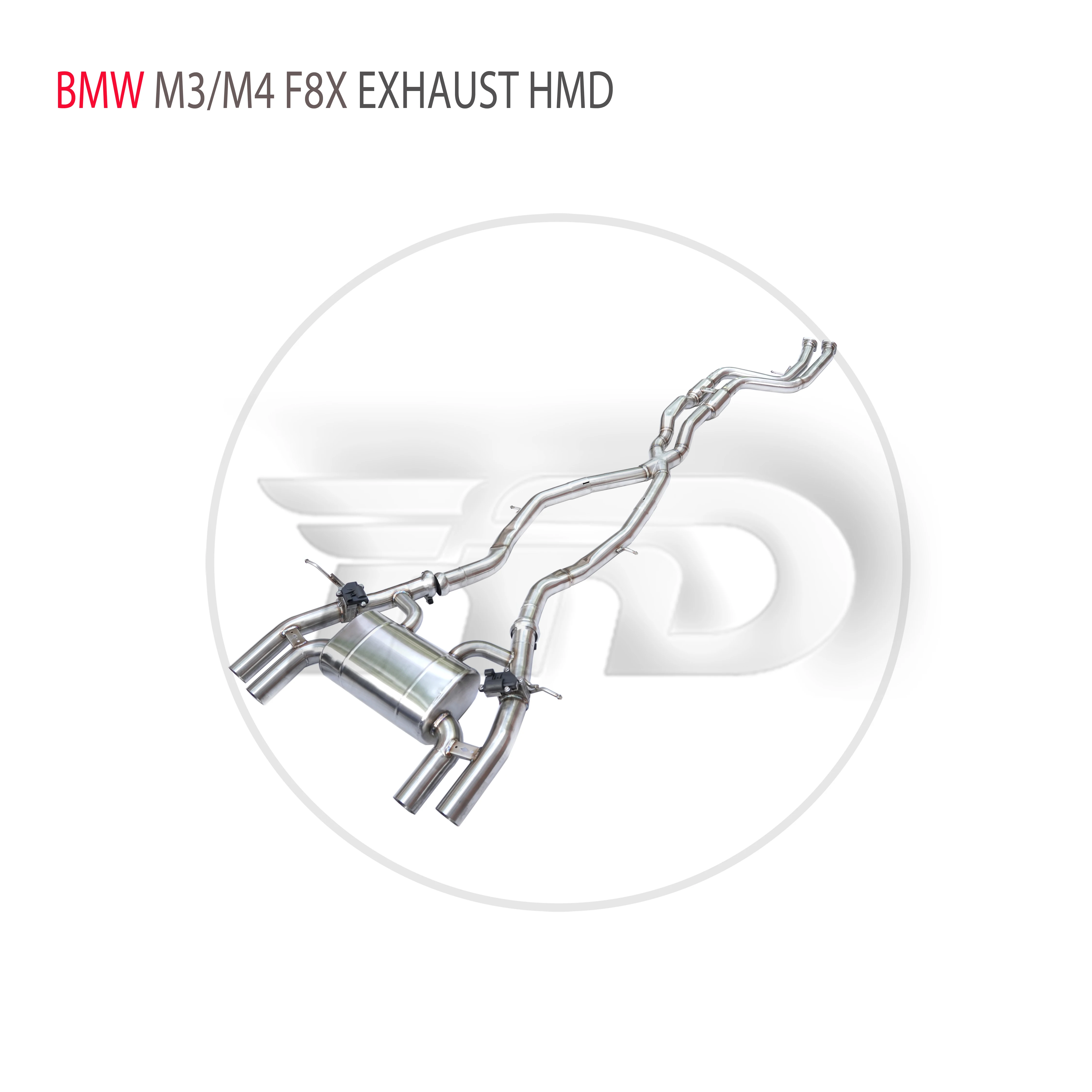 

Выхлопная труба из нержавеющей стали подходит для BMW M3 M4 F8X пользовательский выхлопной глушитель клапана для автомобилей Автомобильные аксессуары