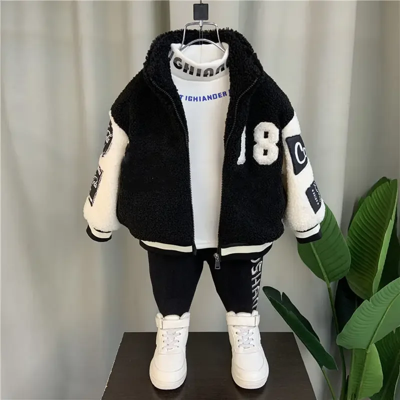 

Autumn Winter Cute Teddy Bear Jacket Coat Kids Teens Baseball Clothes For Teens Girls Cardigan 4 To 12 Outwear Coats Bomber