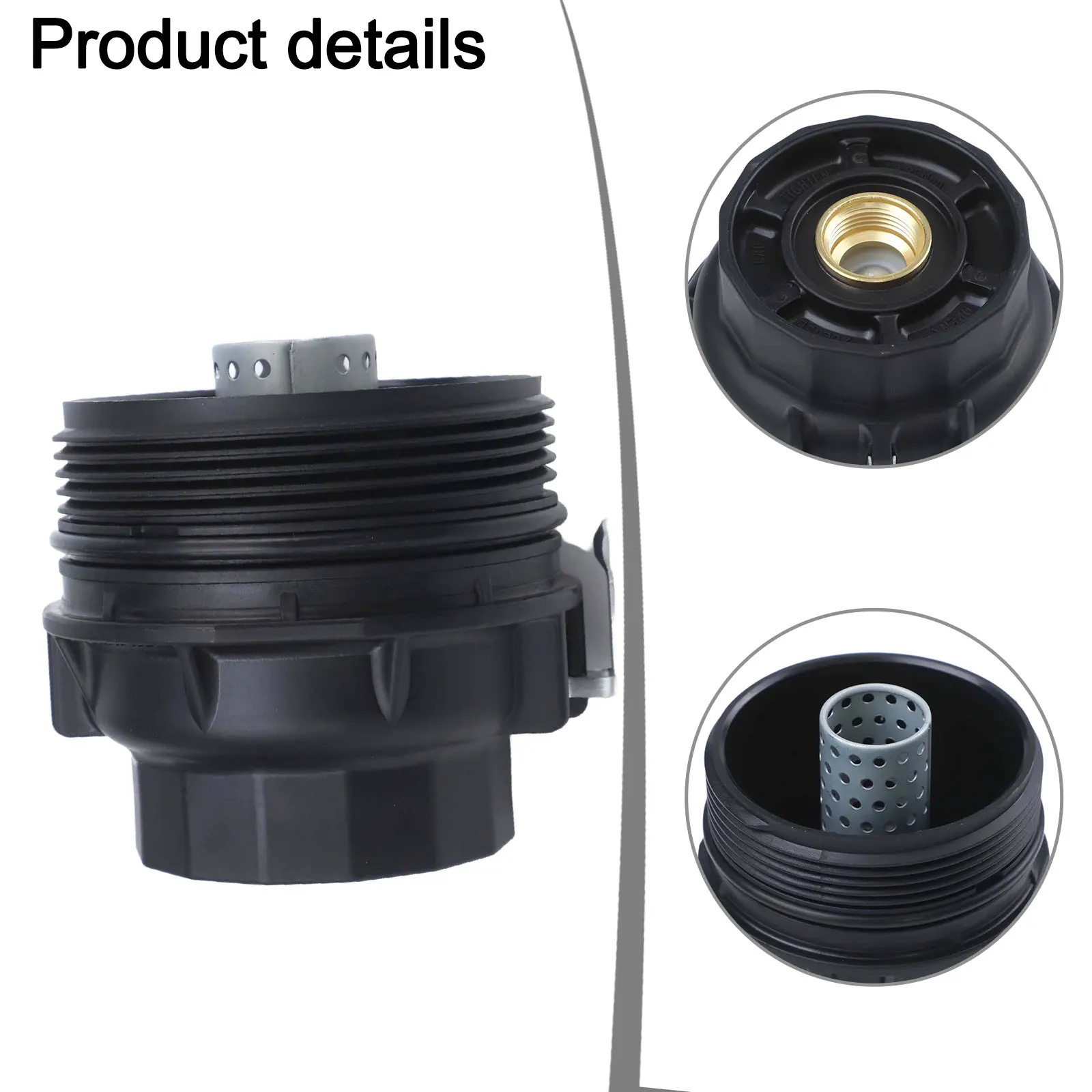 Durable Oil Filter Housing Cap Cover for Toyota Cars with 1.4 D Engine