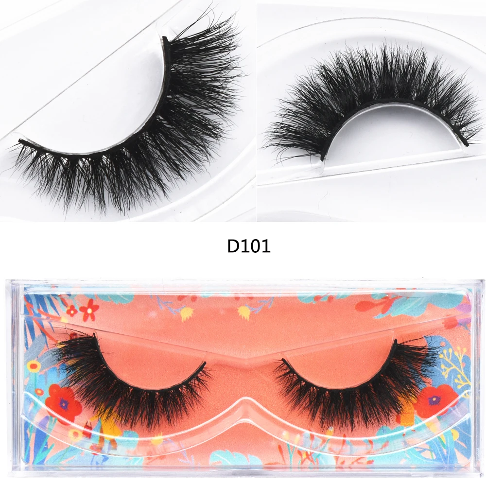 D101 Mink Lash Wispy Medium Volume 3d Mink Lash 15mm False Eyelash