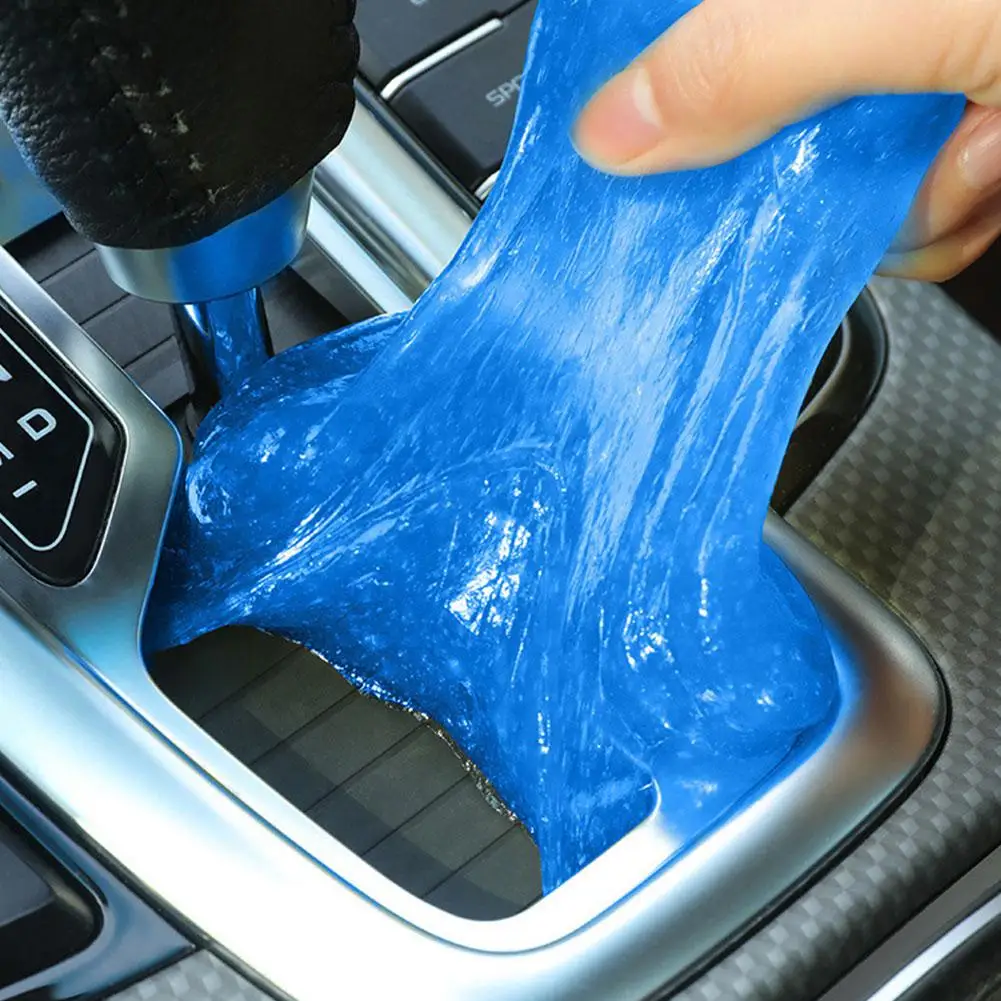 1pc Car Cleaning Gel Reusable Keyboard Cleaner Gel Tool Dust Vent Removal Slime Automobile Dirt Gel Cleaner Air Multiuse L8X0