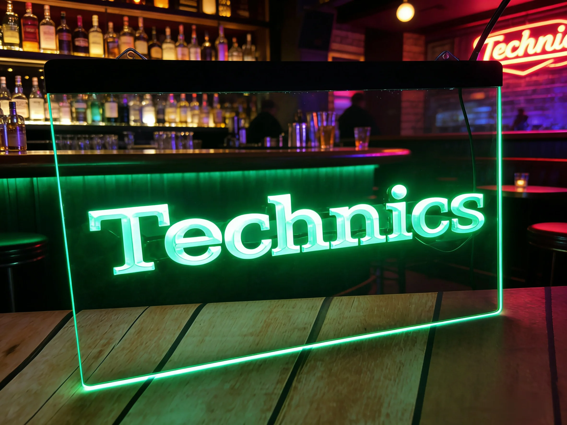 technics logo new NR beer bar pub club 3d signs led neon light