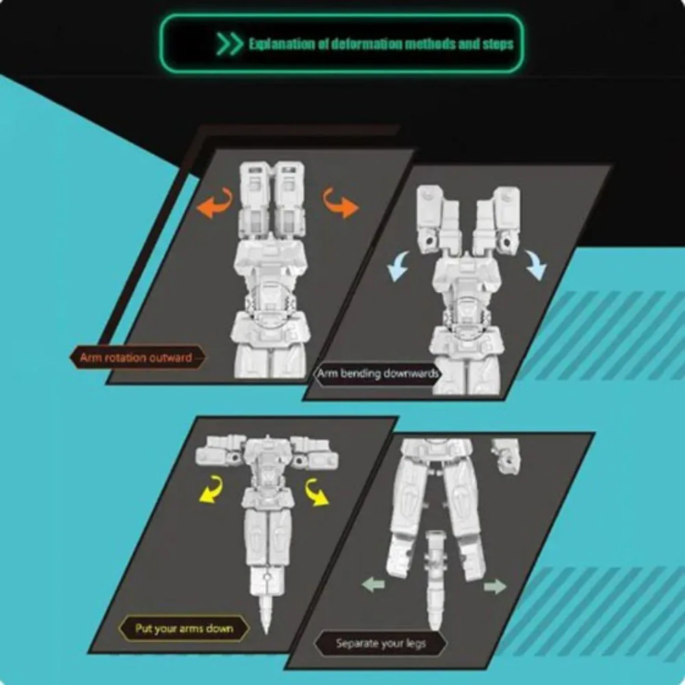 Gel Pens Robot Deformation Pen Stationery Gel Pen Creative Deformable Robot Kids School Office Supplies Cute Cool Gift Prize