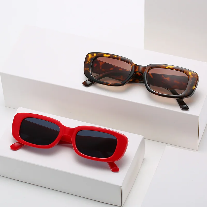 

Colorful Small Rectangle Sunglasses Women Luxury Desgin Eyewear Outdoor Riding Car Driving Eyeglasses Vintage UV400 Sun Glass