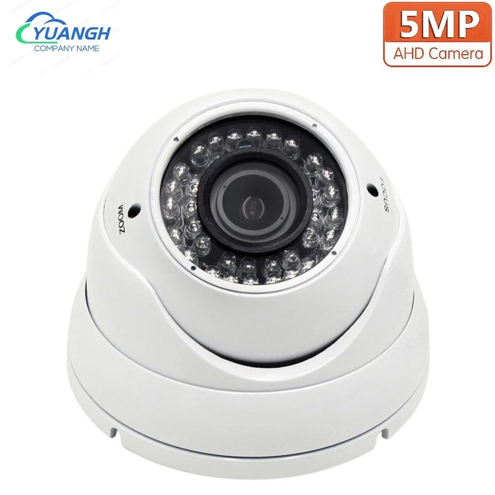 5MP AHD Dome Camera Indoor Vandalproof 2.8-12mm Manual Zoom Lens IR Night Vision 4 IN1 Analog Security Camera 5mp analog ptz cctv camera ahd outdoor video surveillance 2 8 12mm lens mini dome security camera night vision support rs485