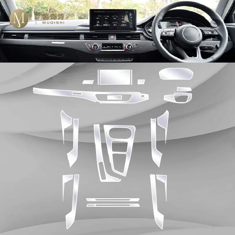 Car Interior Sticker For Audi A4 B9 8W 2020-2025 Lifting Window