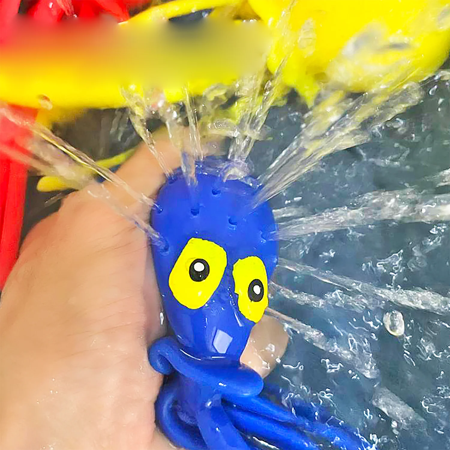 Water Spray Octopus Pinching and Music Ocean Animals Children's Bathing Toys TPR Water Play and Decompression Toys Summer children bathing toys