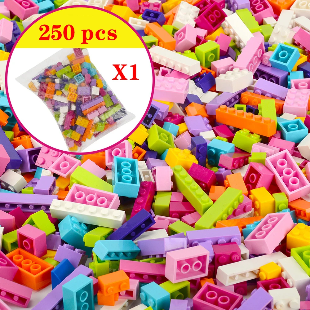 thumbnail image 1 of 1000 piezas, 500 piezas, juguetes creativos de diseño para hacer uno mismo, modelo para niño y niña, bloques de construcción MOC, ladrillos clásicos, regalo de Navidad, 1 of 5