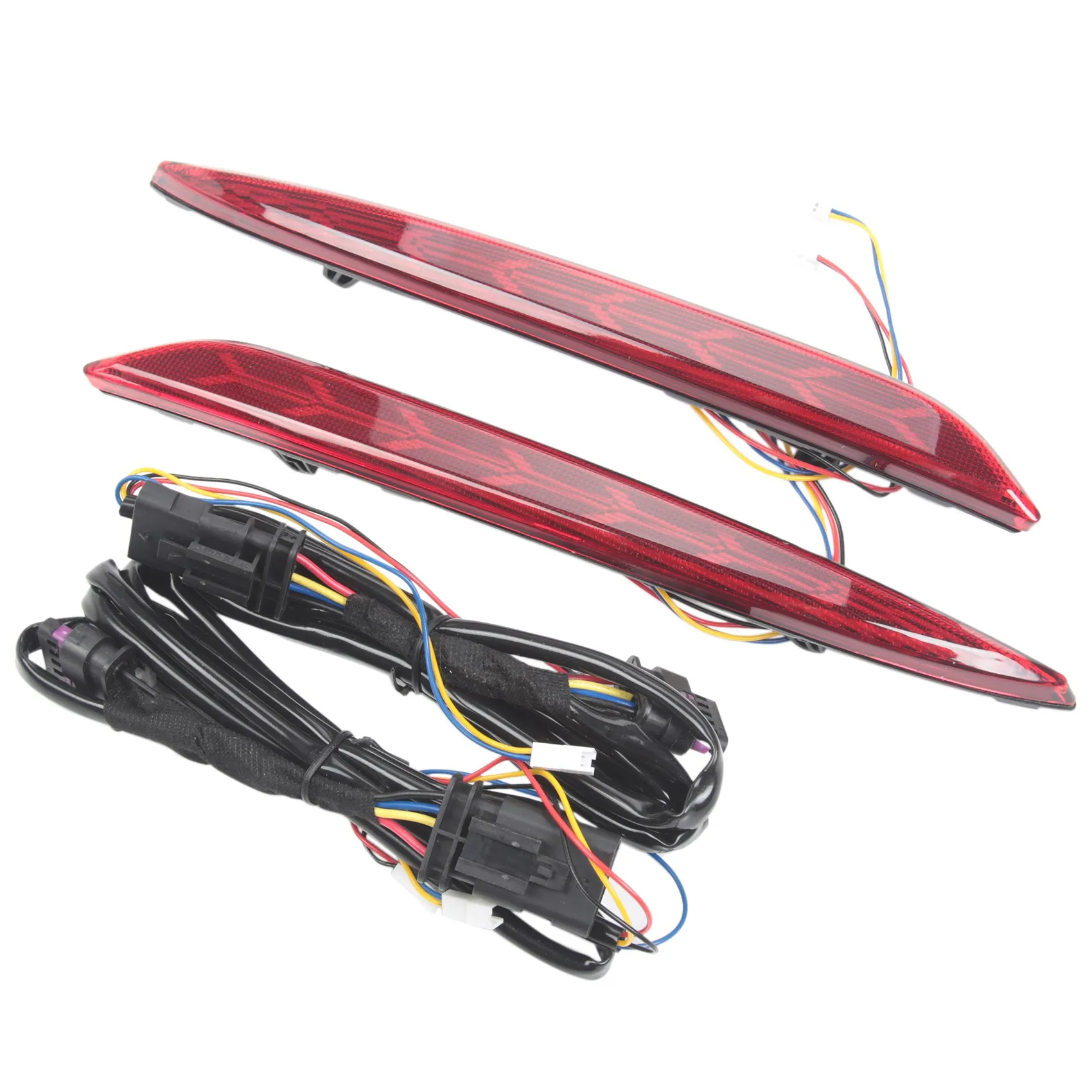 

Rear Bumper Turn Signal Brake Light Modified Tail Light Fog Light for Tesla Model3 17-21 Fish Bone Tail Light with