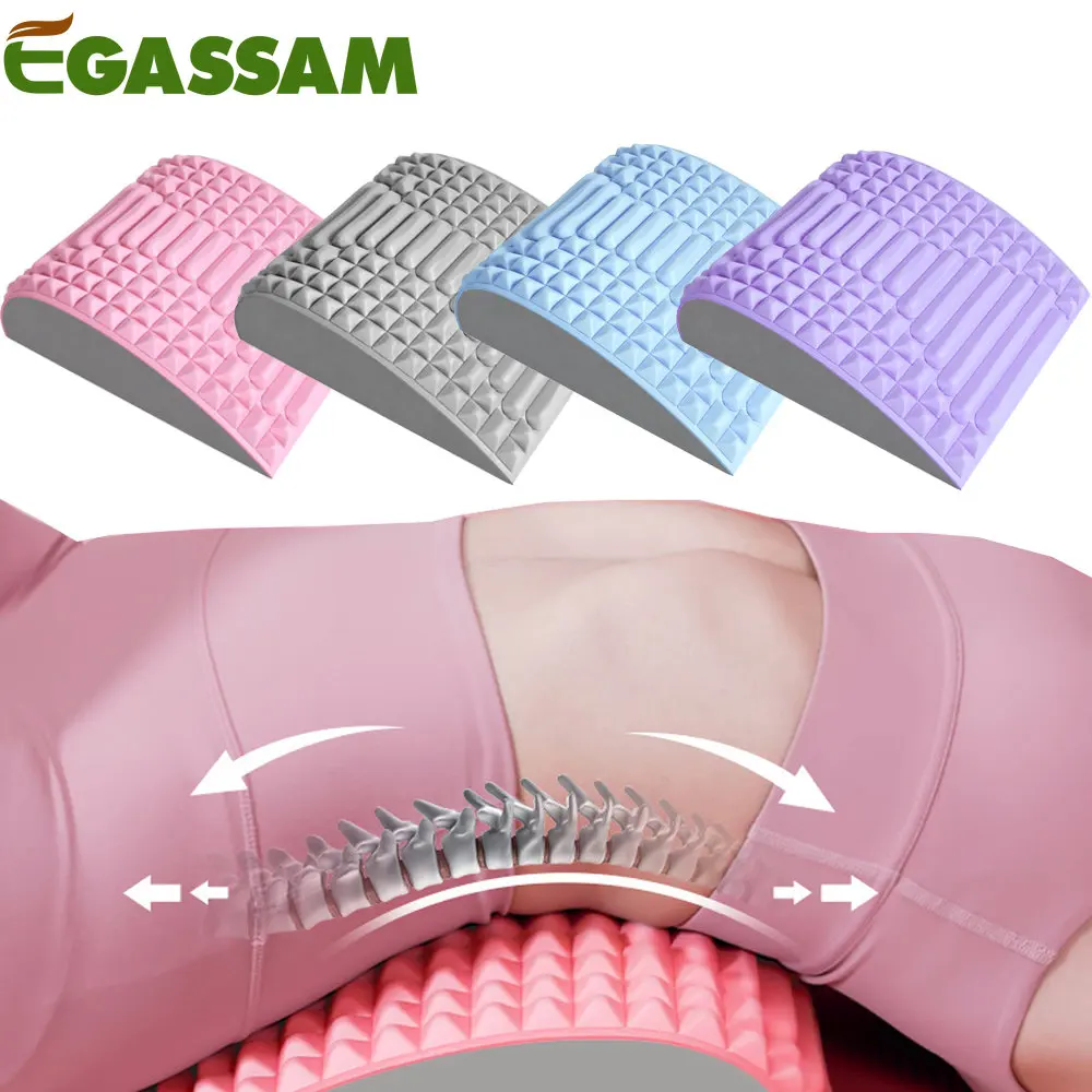 Back Stretcher Lower Back Pain Relief Device Back Cracker Back Massager, Lumbar Support Spine Board for Herniated Disc, Sciatica leamai lumbar support adjustable lower back brace stretcher lumbar traction device