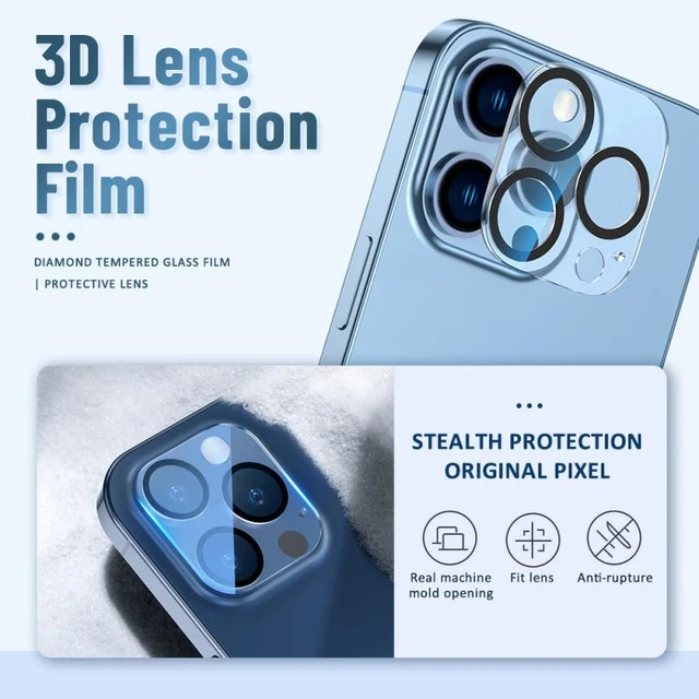 Camera Lens Protector for iPhone 14 Pro & iPhone 14 Pro Max 2022,Premium HD Clear Tempered Glass Lens Cover Flim[Case Friendly][Scratch-Resistant][