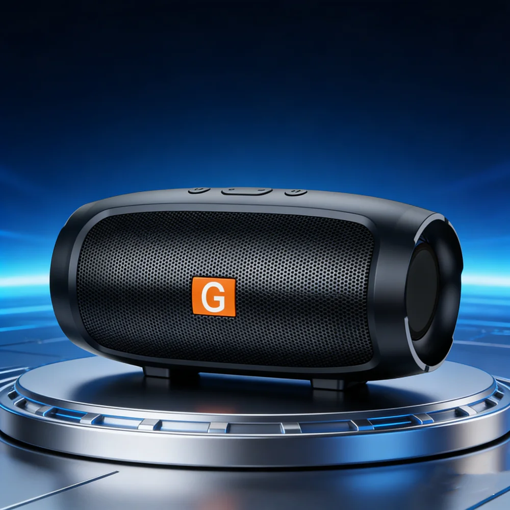 Altavoz Bluetooth Portátil con Subwoofer, Sonido Envolvente Estéreo, Radio FM, Ranura para Tarjeta TF, Resistente al Agua, Caja de Sonido Inalámbrica