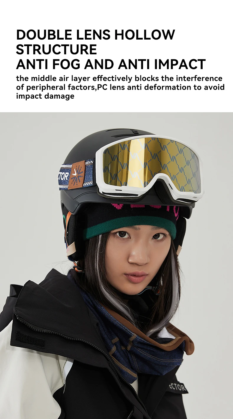 VECTOR Double Layer Magnetic Ski Glasses 