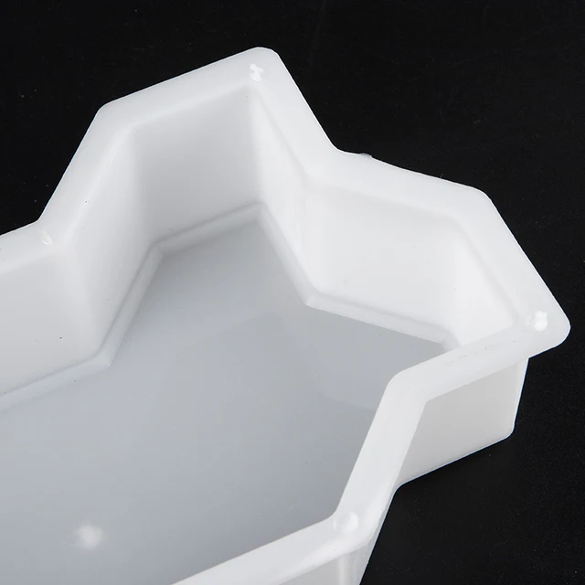 1Pc Diy Burkolat -Burkolat Tégla Penészhullámok Alakú Séta Készítő Újrahasznosítható Betonútkészítő Penész Lépcsőzetes A Gyep Udvari Kertjéhez - Image 6