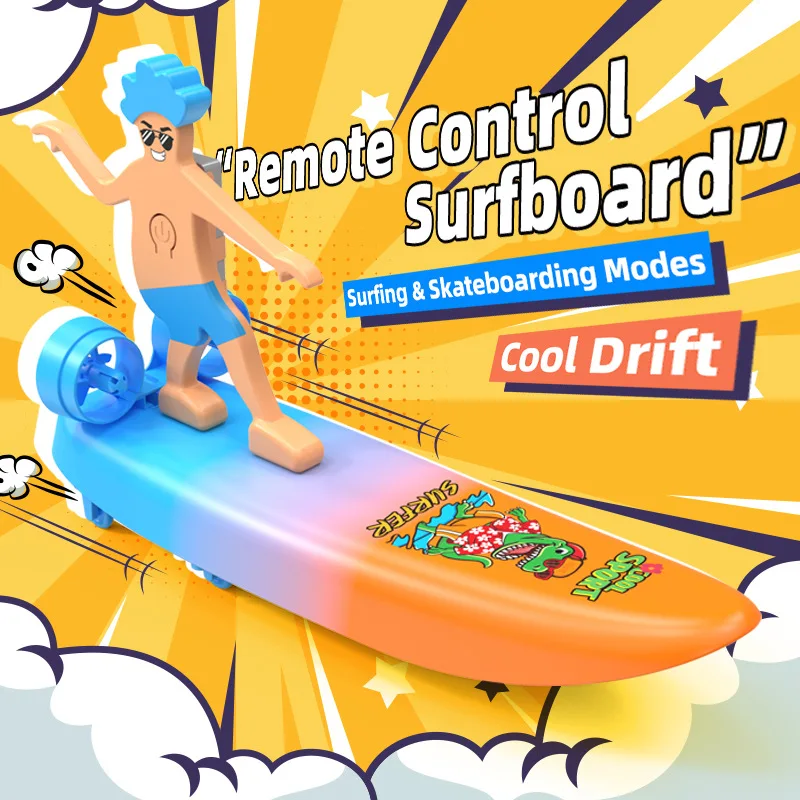 LM13E Rc Boat Electric Surfboard Amphibious Remote Control Vehicle outdoors Summer Pool Fun Toys Child Boy Girl Birthday Gift 5