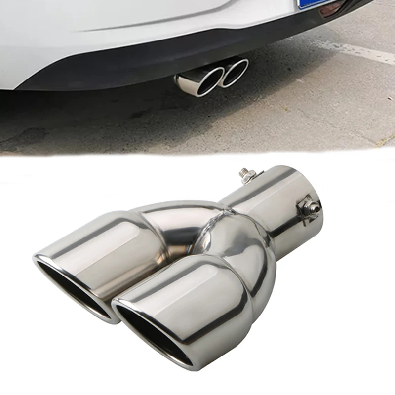 Silencieux D'échappement Universel De 2 Pouces, Entrée Et Sortie